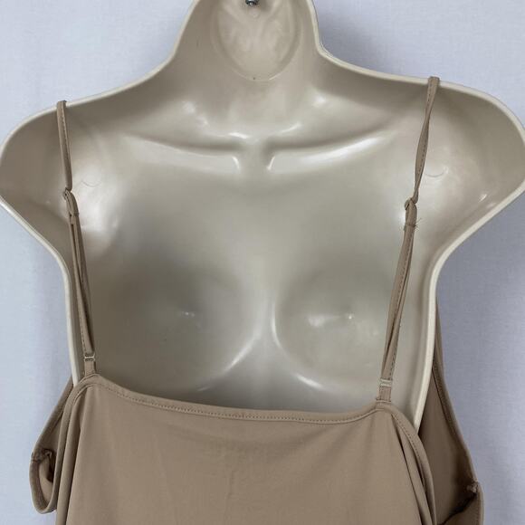 Susan Graver Liquid Knit Tank Top Womens 3X Smoothing Essentials Neutral Tan - Picture 4 of 10